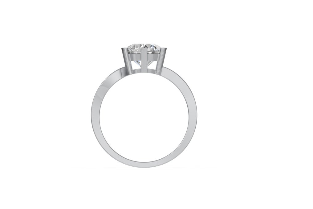 Δαχτυλίδι - 14 καράτια Λευκός χρυσός -  2.26ct. tw. Διαμάντι (Εργαστηριακής καλλιέργειας) - Διαμάντι #2.1