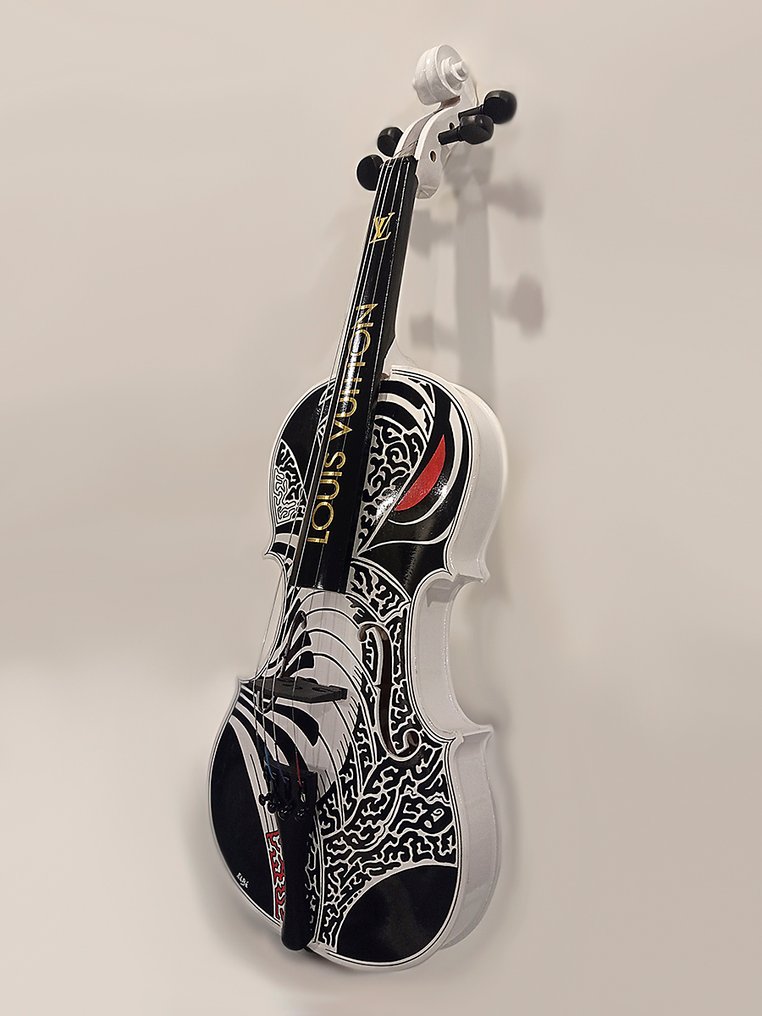 ELBé - Violon en bois 4/4 customisé à la main #3.2