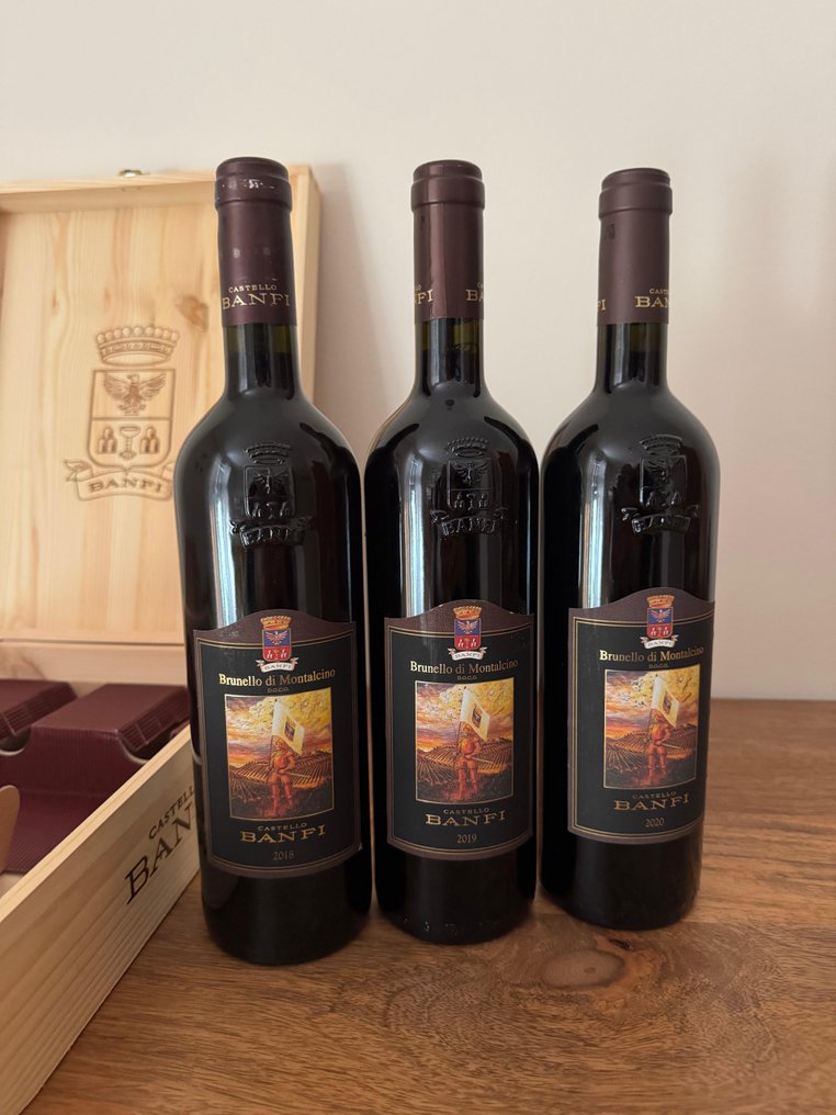 2018, 2019 & 2020, Banfi - Μπρουνέλο ντι Μονταλσίνο - 3 Bottles (0.75L) #1.0