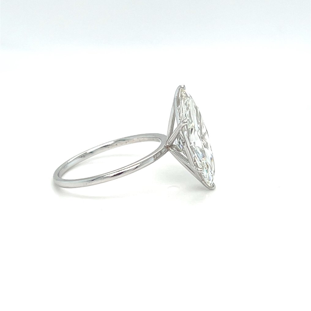 χωρίς τιμή ασφαλείας - Δαχτυλίδι - 14 καράτια Λευκός χρυσός -  4.02ct. tw. Διαμάντι (Εργαστηριακής καλλιέργειας) #3.2