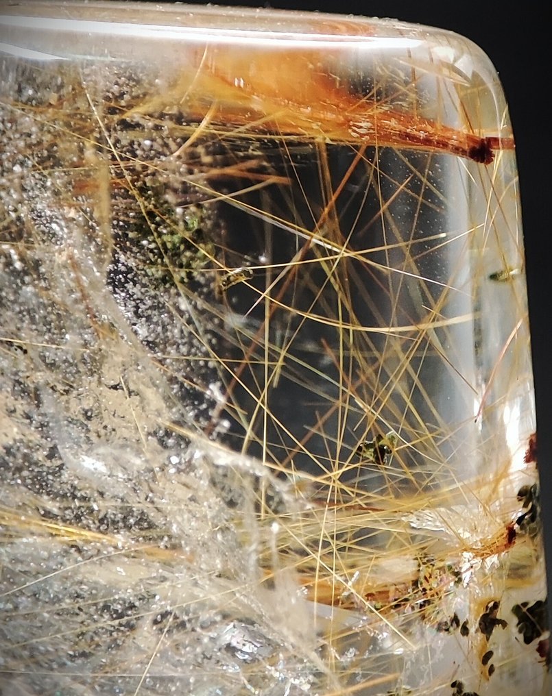 Beautiful Very Rare Natural Gold Rutilated Quartz Crystal Specimen - Free Shipping- 4.91 g #4.3