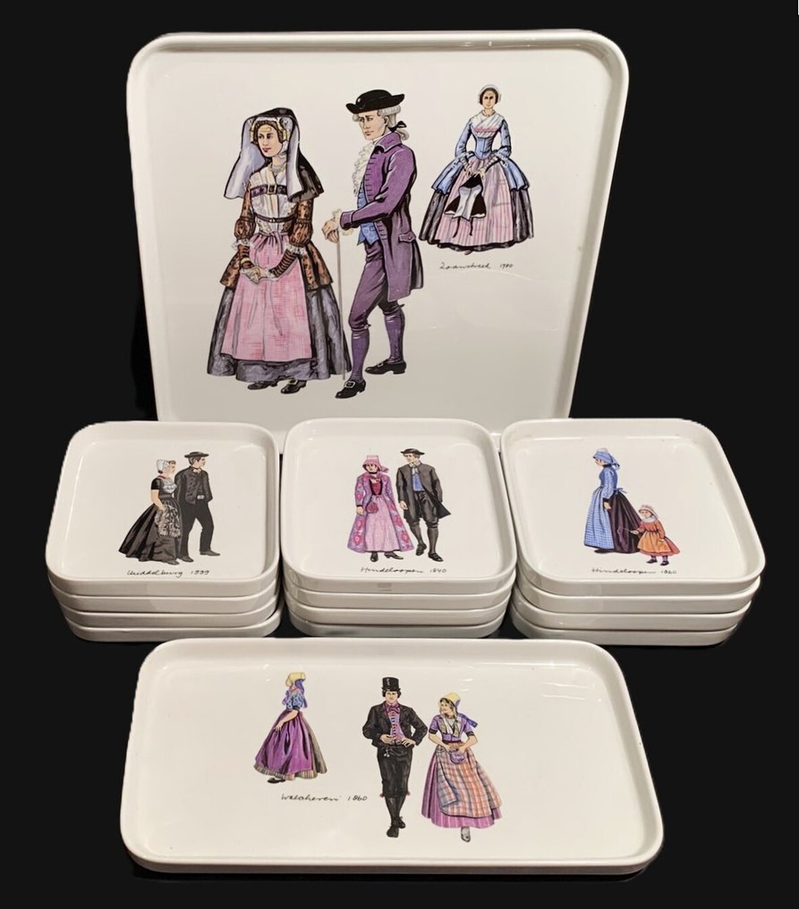 Villeroy & Boch - Σετ ζαχαροπλαστικής/κέικ (14) - Πορσελάνη - Δημοτική ενδυμασία #1.0