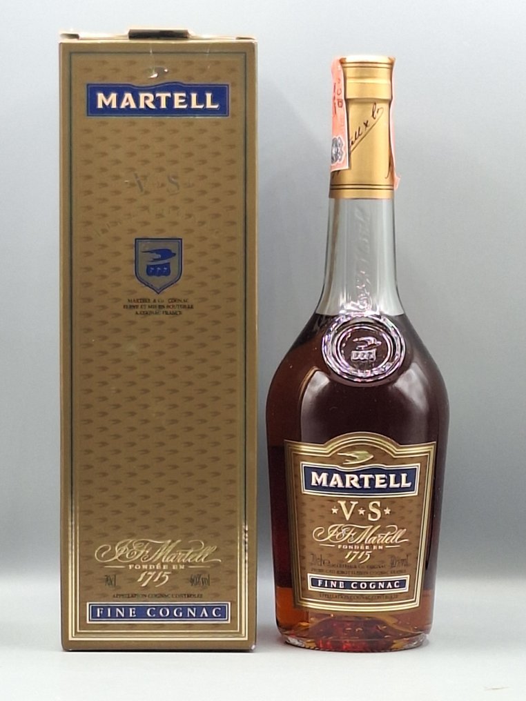 Rémy Martin, Martell - VS Grand Cru, VS Fine Cognac + VS Grande Fine Cognac - b. 1980s, 1990s, 2000s - 70cl - 3 bottles #4.3