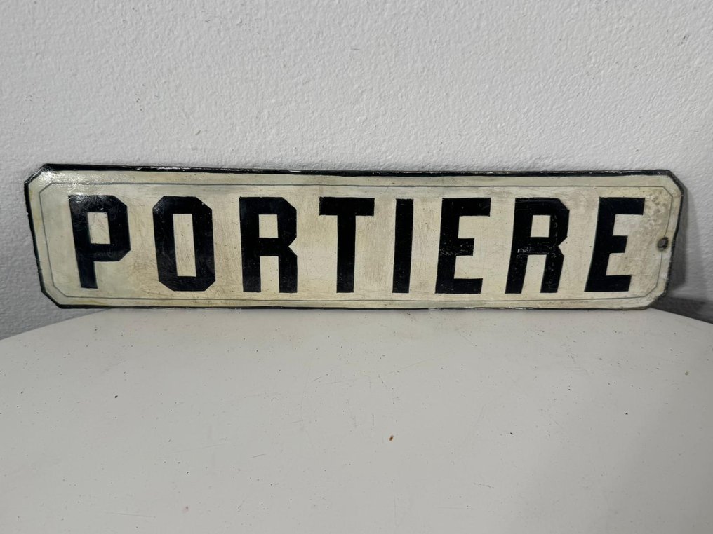 Targa PORTIERE - Tablica - Metal, Emalia #4.3