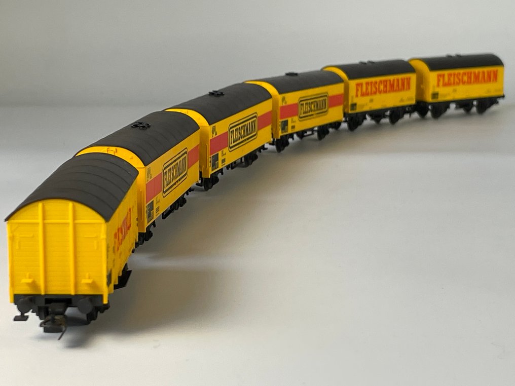 Fleischmann H0 - Set machetă tren cu vagon marfă (6) - Set de reclame pentru vehicule Fleischmann #1.0