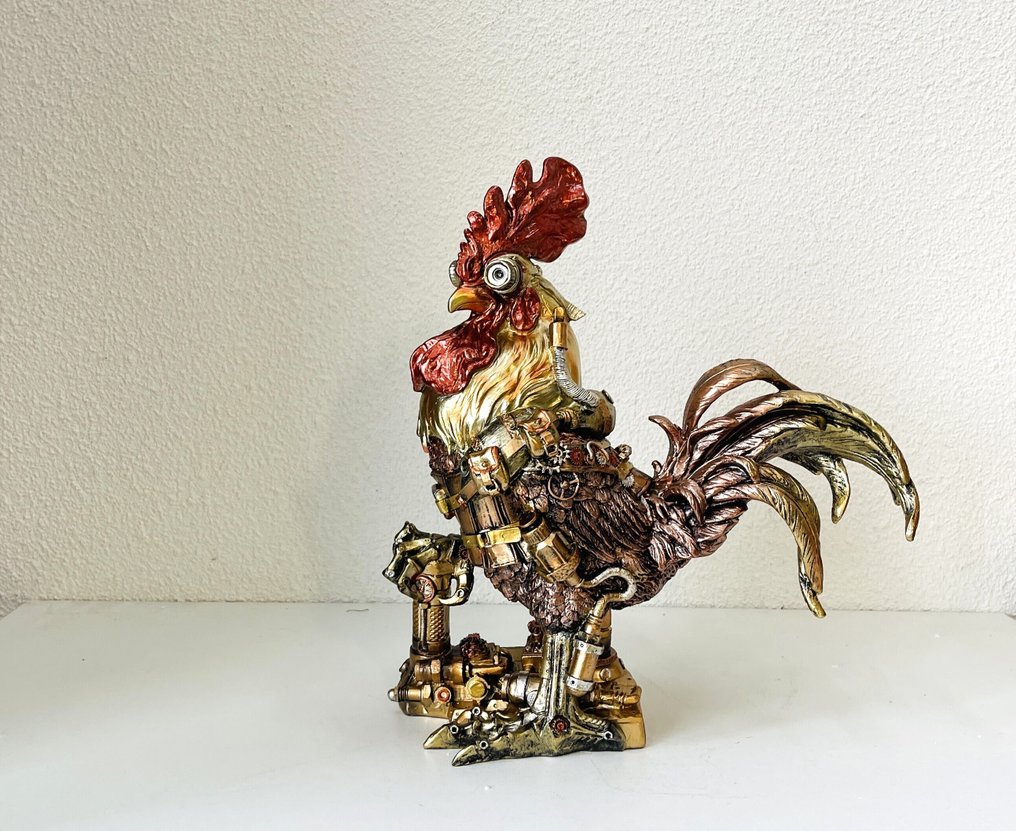 Exclusief S.Buru - Sculpture, XXL STATUE-signed-***BIG ROOSTER*** - 35 cm - Resin - 2024 #4.3