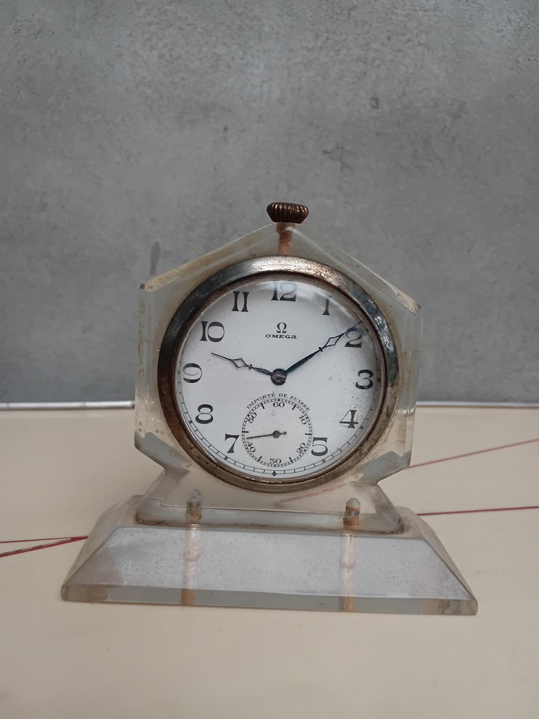 Table/desk clock -   Metal - 1900-1910 - Omega watch #4.3