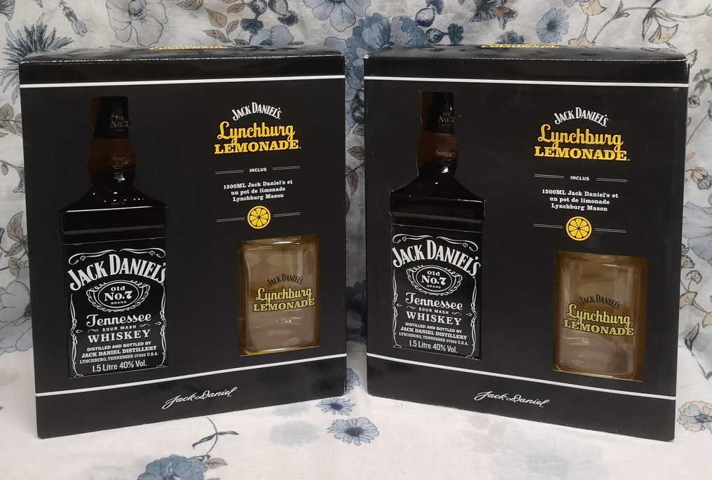 Jack Daniel's Old No 7 Lynchburg Lemonade - Gift pack flask  - 1,5 litros - 2 botellas  #1.0