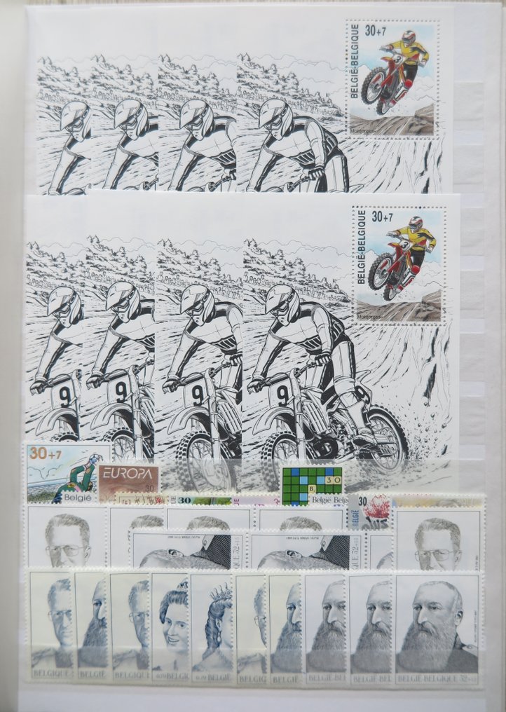 Belgium 1961/2001 - Partij bélyegzővel érvényes/névérték szerint rendezve a készpénzkönyvben #3.2