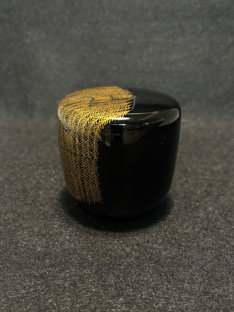 Natsume - Weinender Weide Maki-e  枝垂れ柳 蒔絵 - Holz #4.3