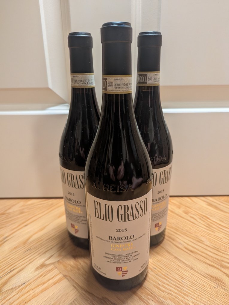 2015 Elio Grasso, Ginestra Casa Maté - Barolo - 3 Garrafas (0,75 L) #1.0