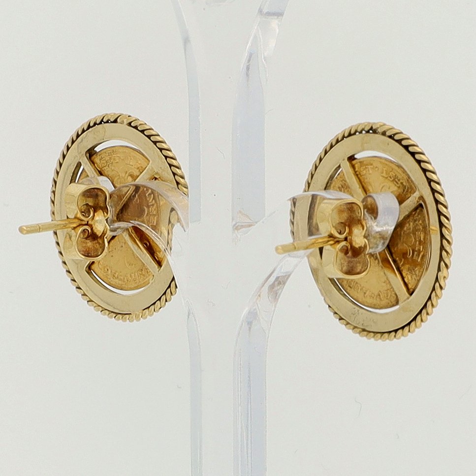 Σκουλαρίκια - 18 καράτια Κίτρινο χρυσό - Kennedy #4.3