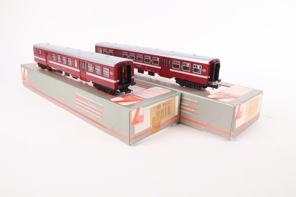 Lima H0轨 - 309584/309321 - 模型火车客运车厢 (2) - M2 IJsselijn 二等车厢及二等/行李车厢 - NS #1.0