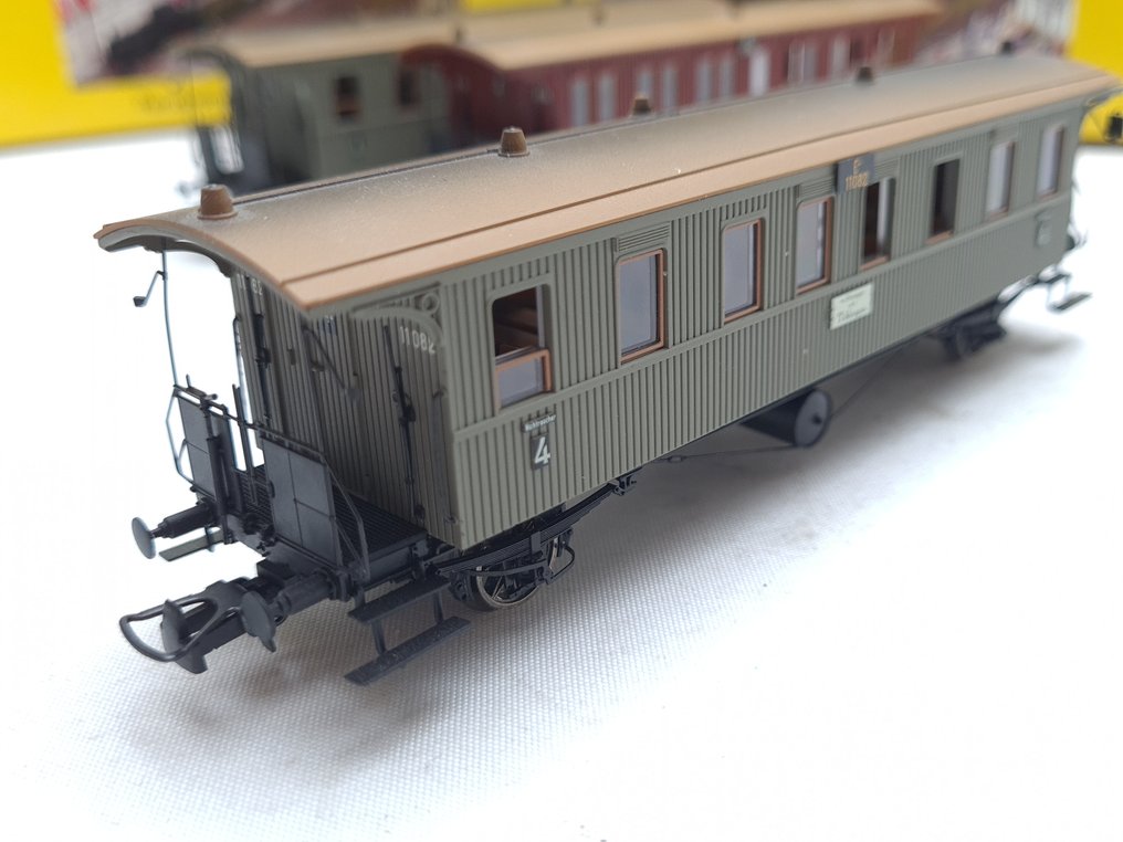 Brawa H0 - 2153/2158 - Modellvonatszemélyszállító (3) - 3x személyvonat-kocsi 'Länderbahn' - Länderbahn #3.2