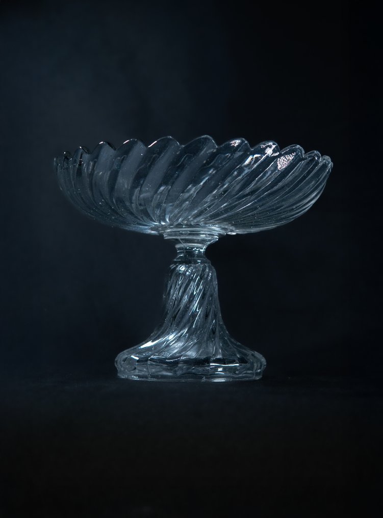 Portieux - 高足碗 - 水晶, 玻璃 - 1930 #1.0