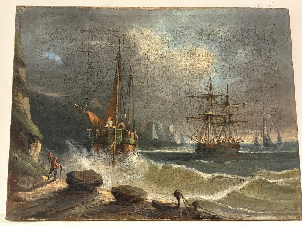 西班牙學派 (XIX) - Navíos en la tempestad #1.0