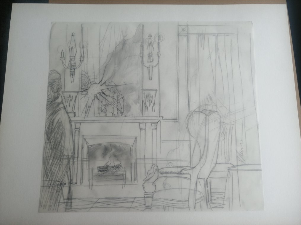 Yslaire - 1 Original preliminary drawing - Samber #1.0