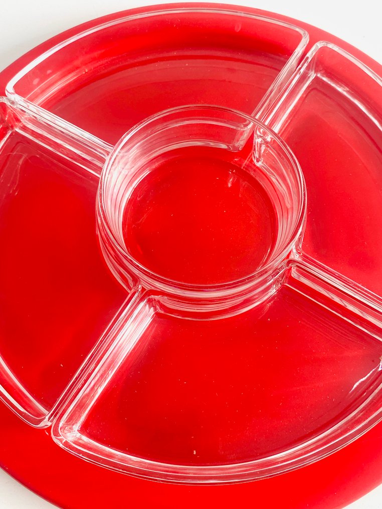 Alessi - Ettore Sottsass - Σετ σερβιρίσματος ορντέβρ - Χάλυβας, Εποξειδική ρητίνη - Πιατέλα ορεκτικών #2.1