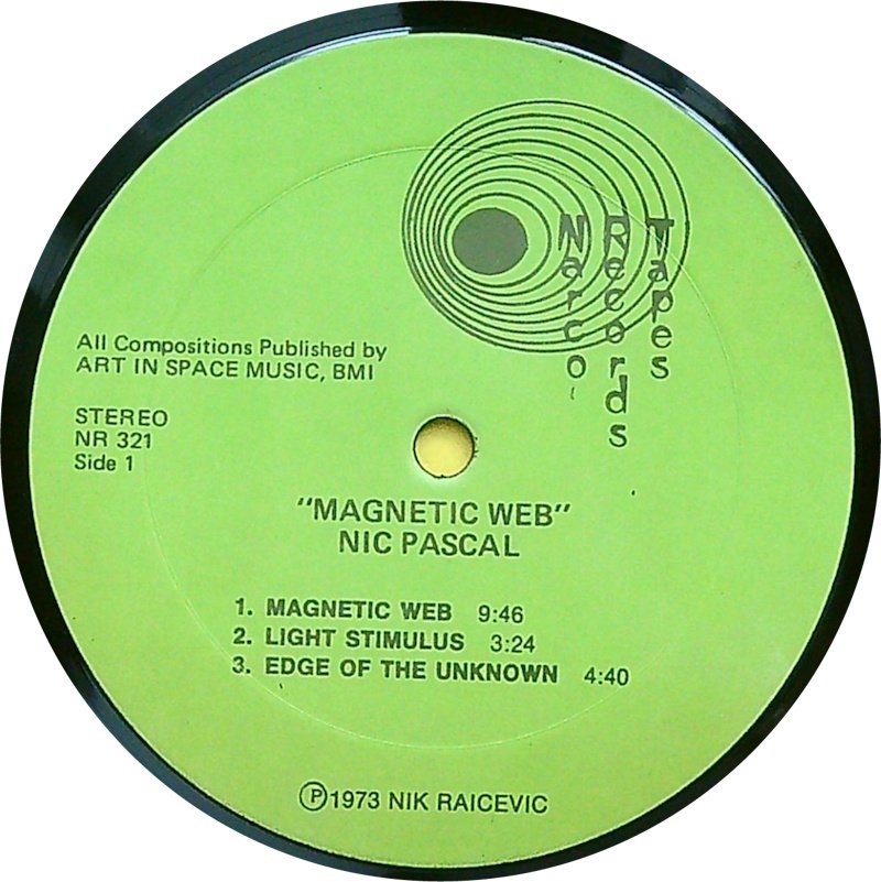Nic Pascal - MAGNETIC WEB (Electronic Music) - Άλμπουμ LP (μεμονωμένο αντικείμενο) - Unknown pressing - 1973 #2.1