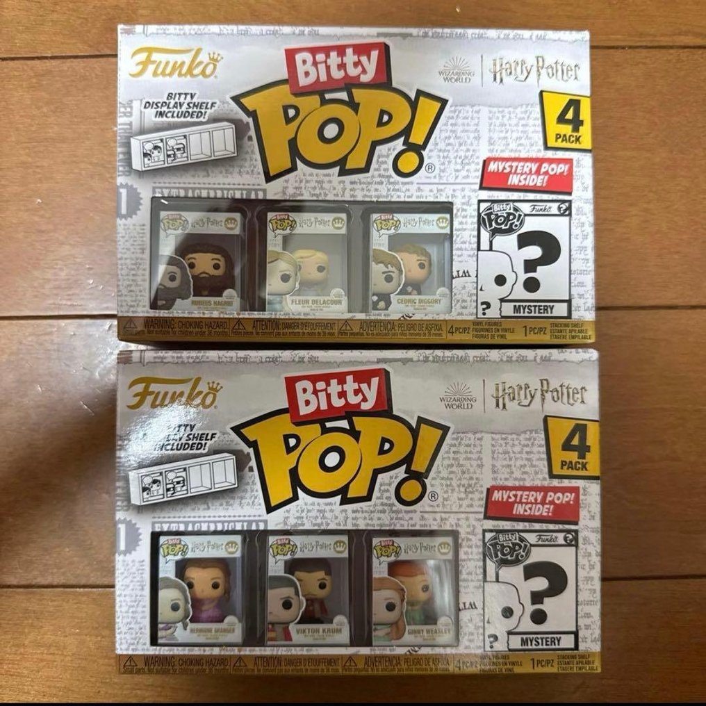 Funko - Statuetta - Funko Bitty Pop! Harry Potter — 4-Pack Sets ×2 (Bulk Lot), Mystery Pop Included, Wizarding World  (8) - Vinile #2.1