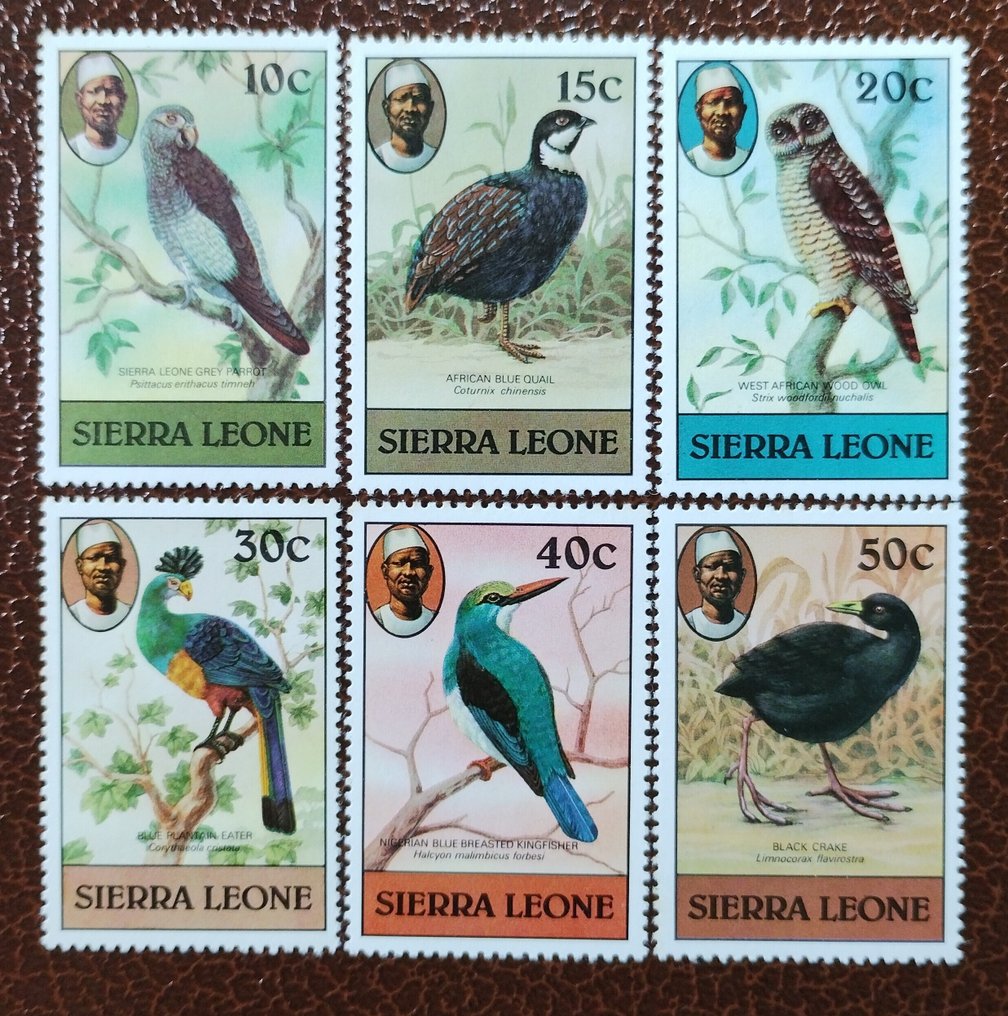 Σιέρρα Λεόνε 1980/2001 - Ολοκληρωμένη συλλογή με θέμα τα πουλιά, MnH. - MC. 1897 - 1917 (J14) #4.3