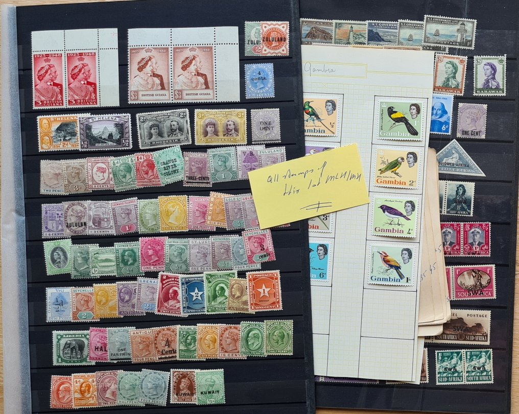 British Commonwealth  - b272) Στέμμα Μαλαισία.... όλα τα γραμματόσημα MLH/MH $ selten προσφέρονται σε κατάσταση VF σε 13 #1.0