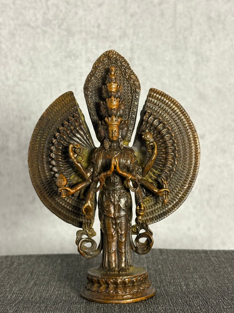 Buddhist figurine - Bronze - Tibet - Late 20th century #1.0