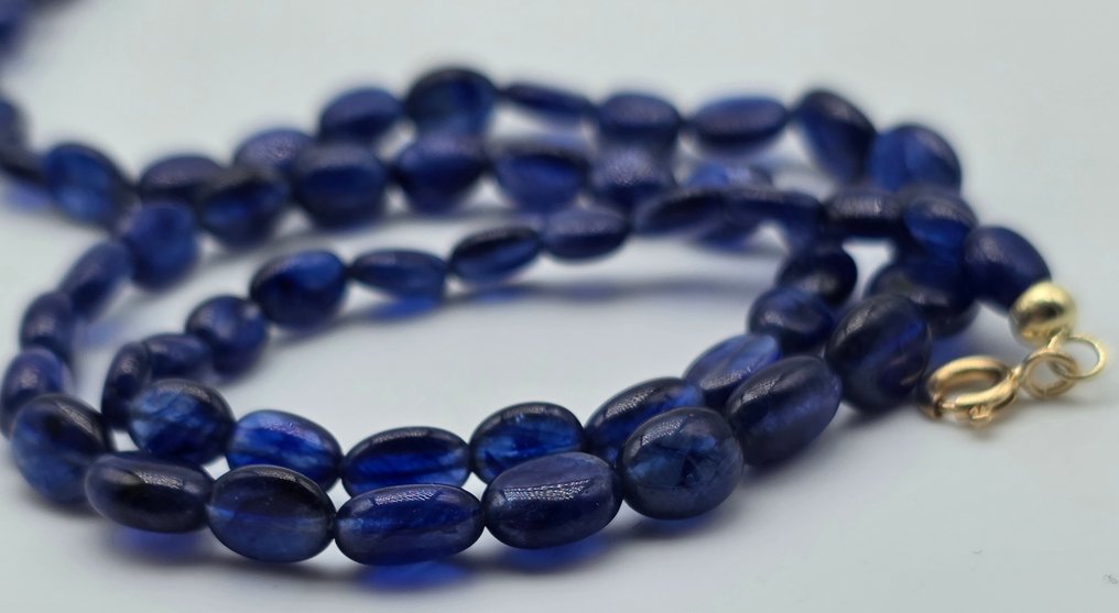 Sem preço de reserva - Colar - 18 K Ouro amarelo Safira - Zaffiri de 5,5 a 9,5 mm #4.3