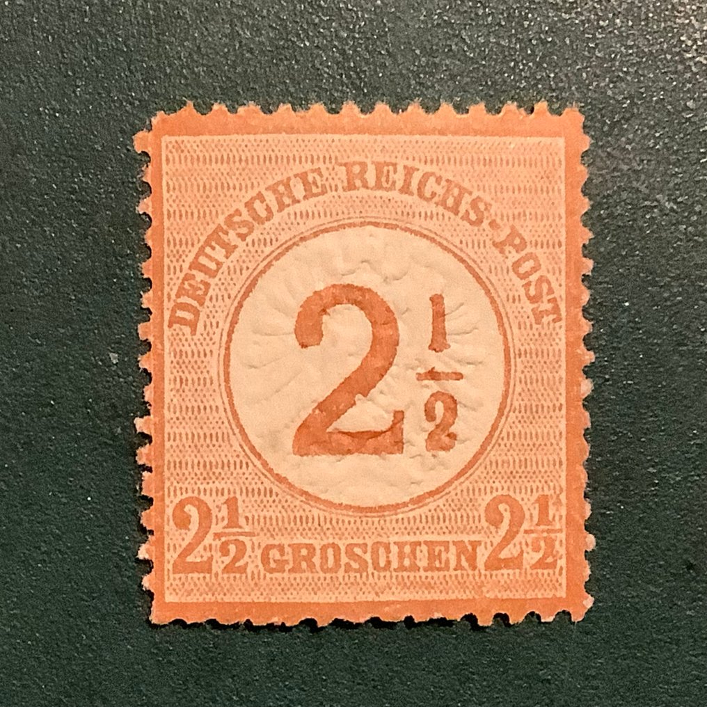 Impero tedesco 1874 - 2,5 Groschen con impressione Groot Brutschield - MNH - Michel 29 #1.0