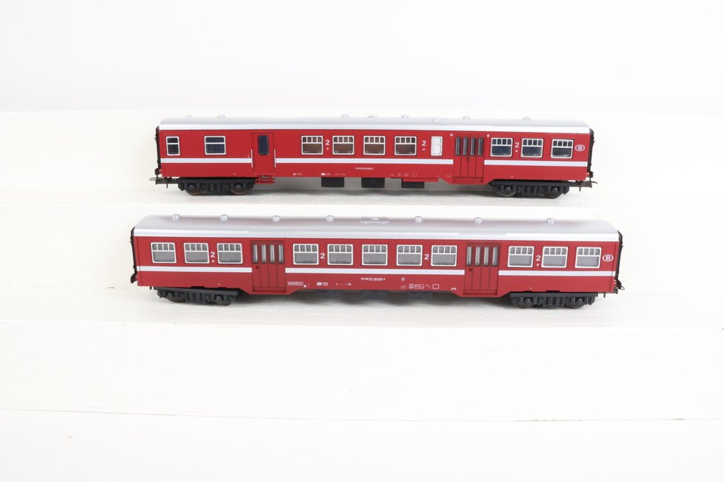 Lima H0轨 - 309584/309321 - 模型火车客运车厢 (2) - M2 IJsselijn 二等车厢及二等/行李车厢 - NS #3.2