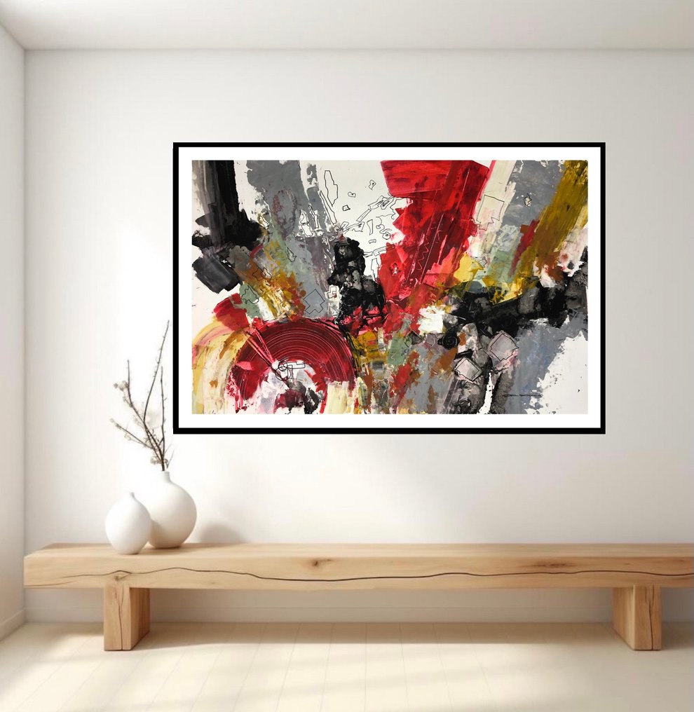 Dam Domido - Composition abstraite 25 357 - 150 x 95 cm #1.0