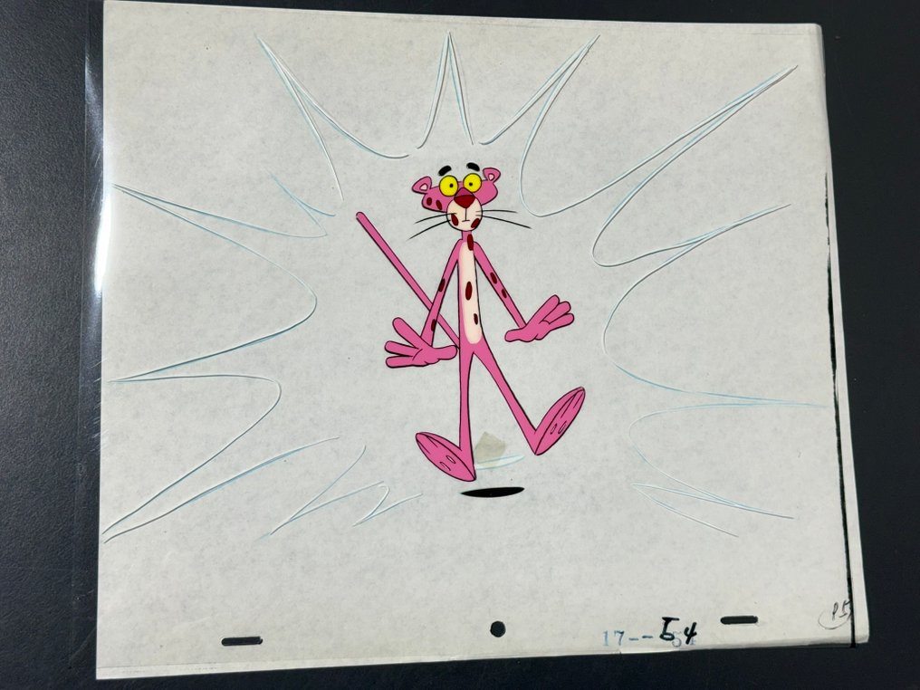 DePatie & Friz Freleng - Original animation cel and drawing of Pink Panther - The Pink Panther Show #1.0