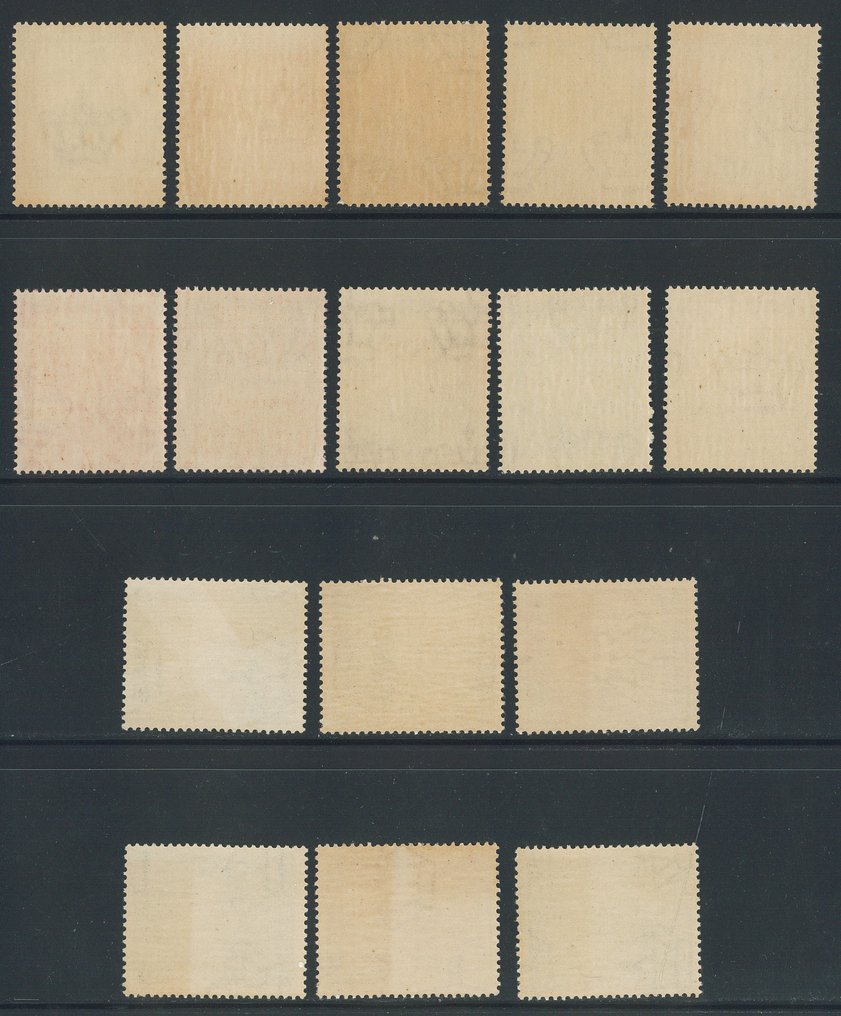 意大利王国  - Impero，完整系列编号439/448 + 航空邮寄，鲜明且切割整齐。 #1.0