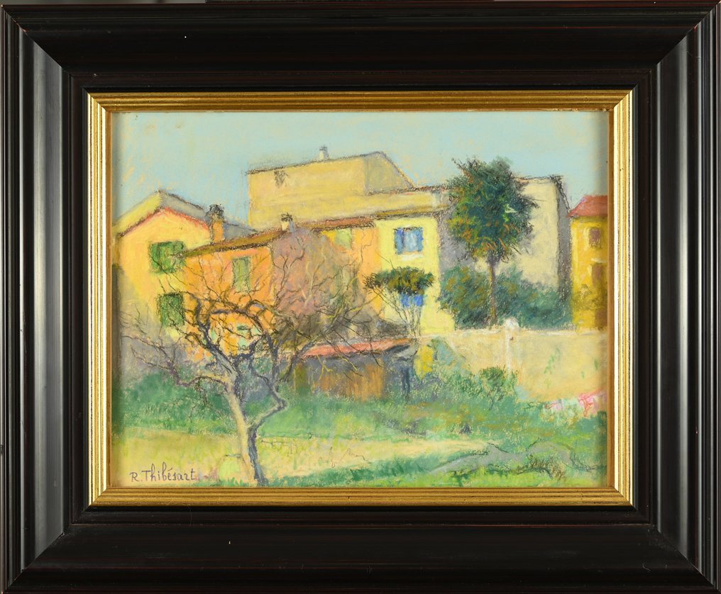 Raymond Thibesart (1874-1968) - Coin de jardin à Villeneuve-Loubet #3.2