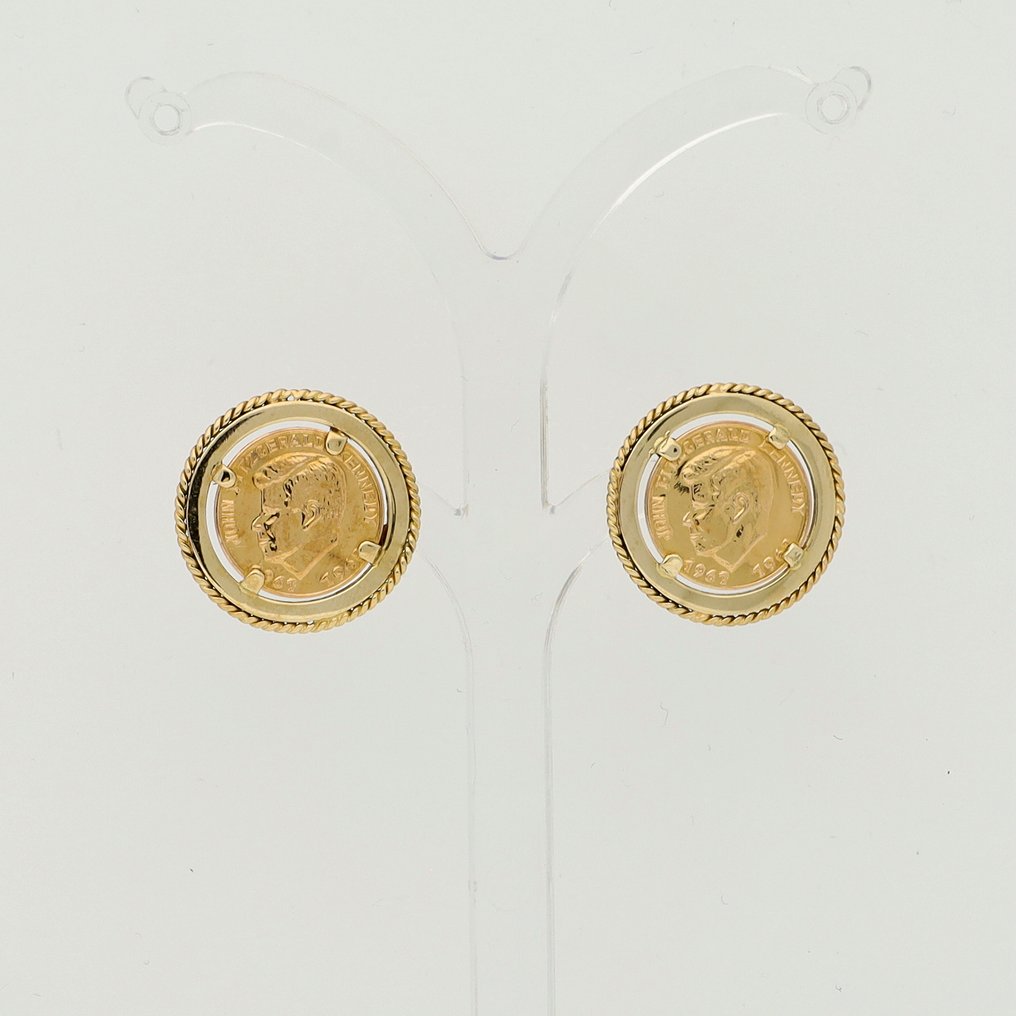 Σκουλαρίκια - 18 καράτια Κίτρινο χρυσό - Kennedy #1.0