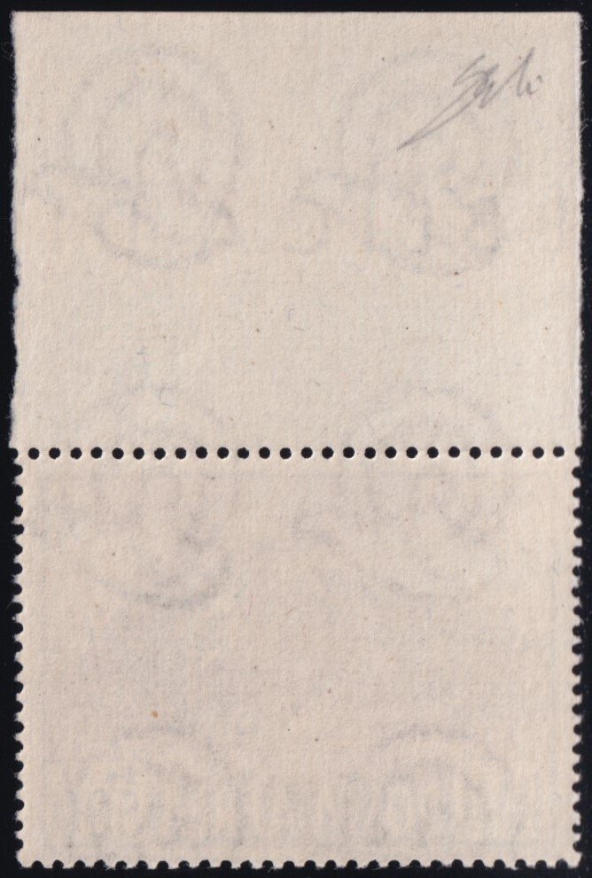 Saint-Marin 1951 - Poste aérien vue 500 L. vert SC et BR. Sass 97 Bdf, centré, intact, MNH** luxe #1.0