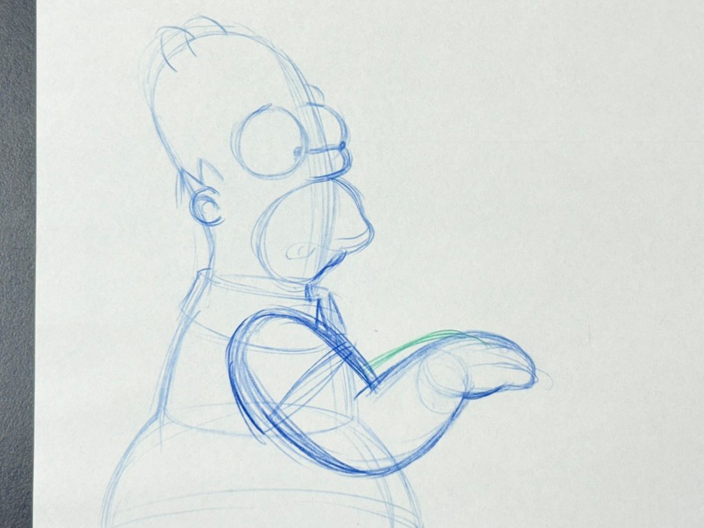 Gracie Films - Original Animation Drawing of Homer Simpson, certificated - The Simpsons #3.2