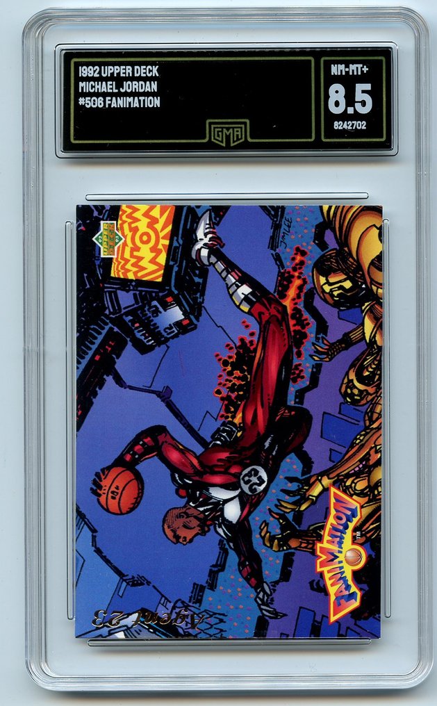 Upper Deck Lot - 1992 #23 GMA 8.5 & 1992 Fanimation GMA 8.5 - Michael Jordan - 2 Card - 近全新（NM） #3.2