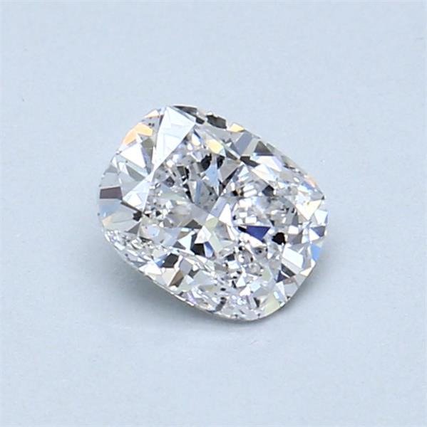 Ei pohjahintaa - 1 pcs Timantti  (Luonnollinen)  - 0.47 ct - Cushion (pyöristetty neliö) - D (väritön) - SI1 - Gemewizardin gemologinen laboratorio (GWLab) #1.0