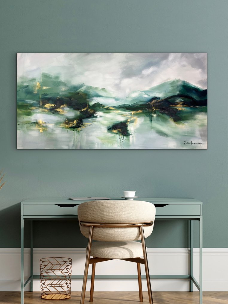 Ellis Hollering - Misty Highlands - XXL Abstract landscape #1.0