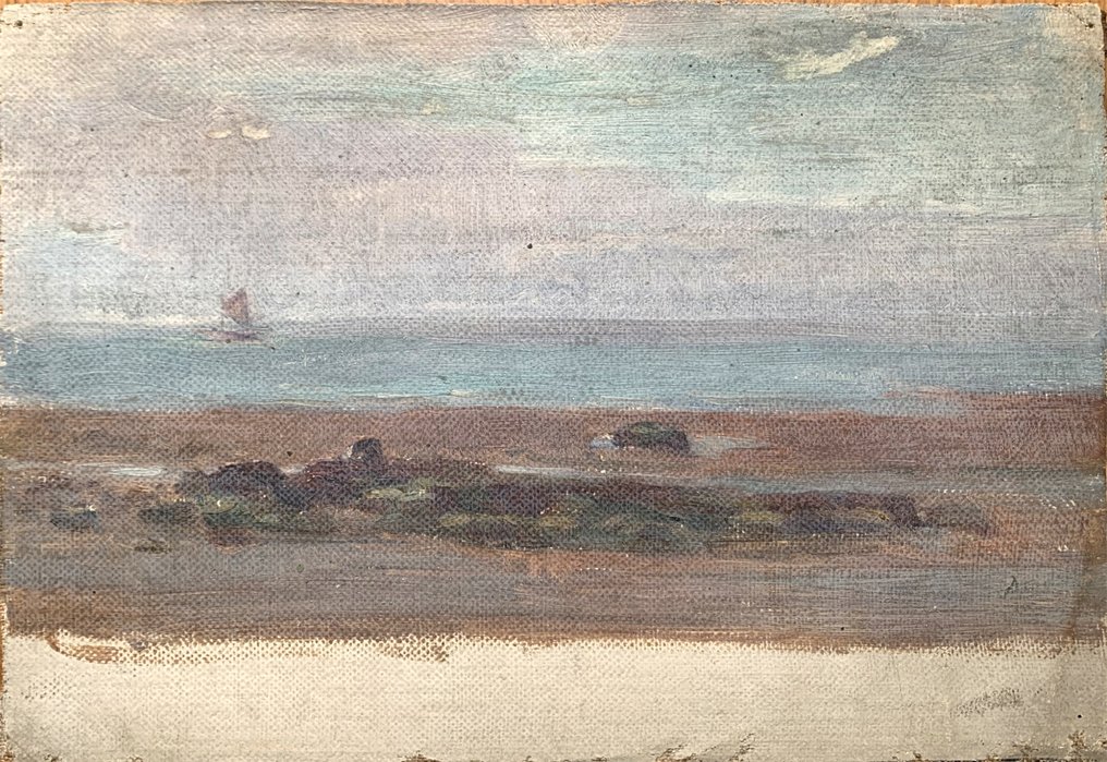 Jules Cyrille Cavé (1859-1949) - Effet de ciel, bord de mer #1.0