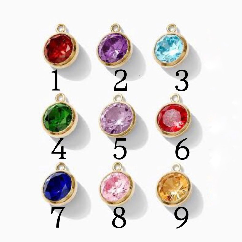 没有保留价 - Handmade - 项链 - 14K包金 黄金 锆石 - 定制星座运势 #2.1