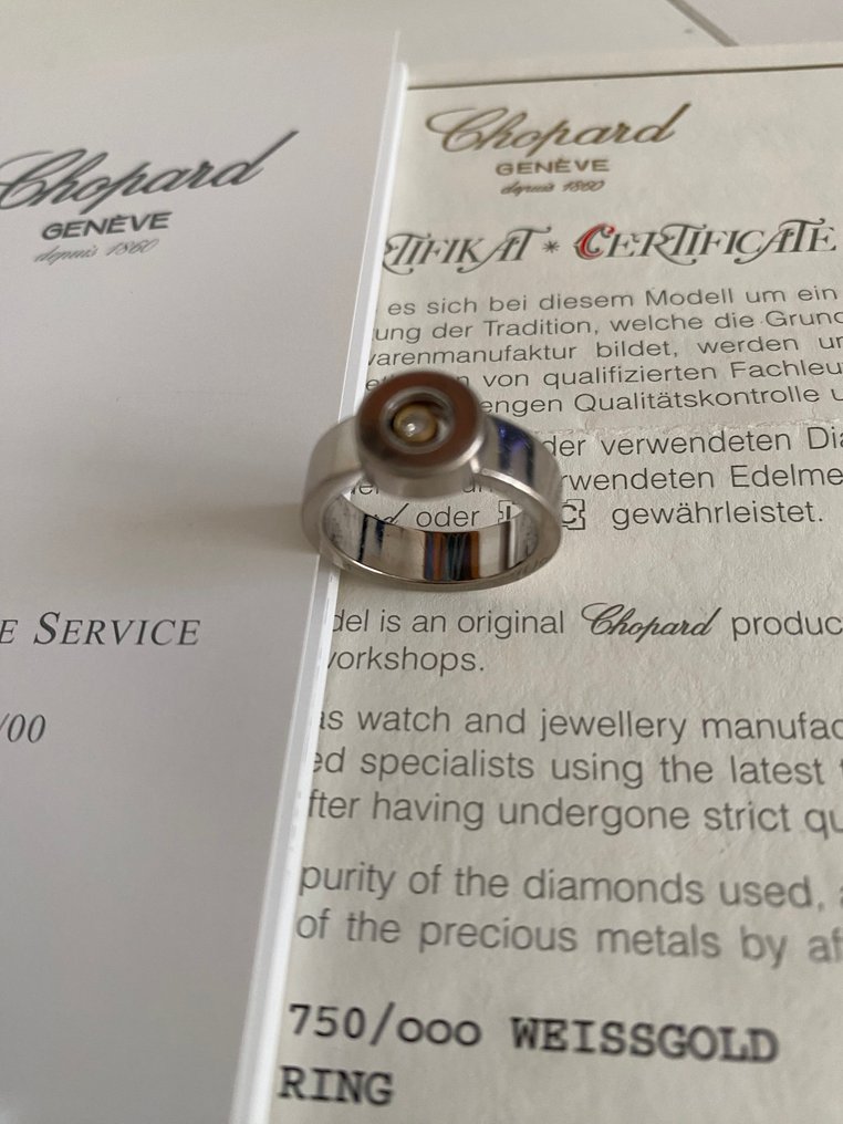 Chopard - Sormus - 18 kt. Valkokulta -  0.05ct. tw. Timantti (Luonnollinen)  - Timantti #1.0