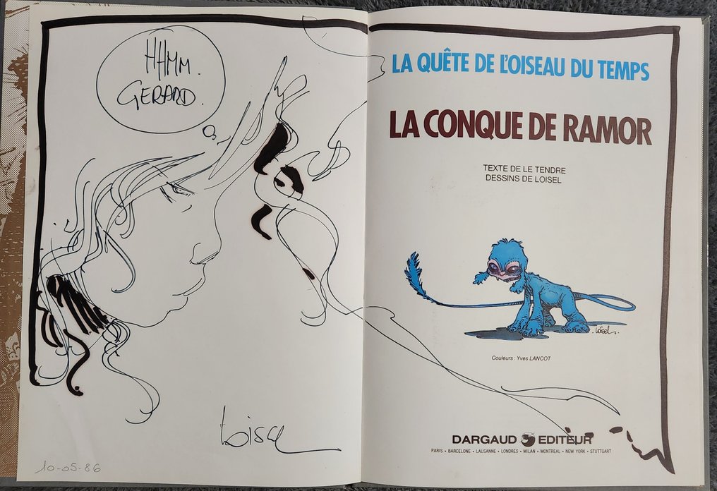 La Quête de l'Oiseau du Temps T1 + dédicace - C - 1 Album - Utánnyomás - 1986 #1.0
