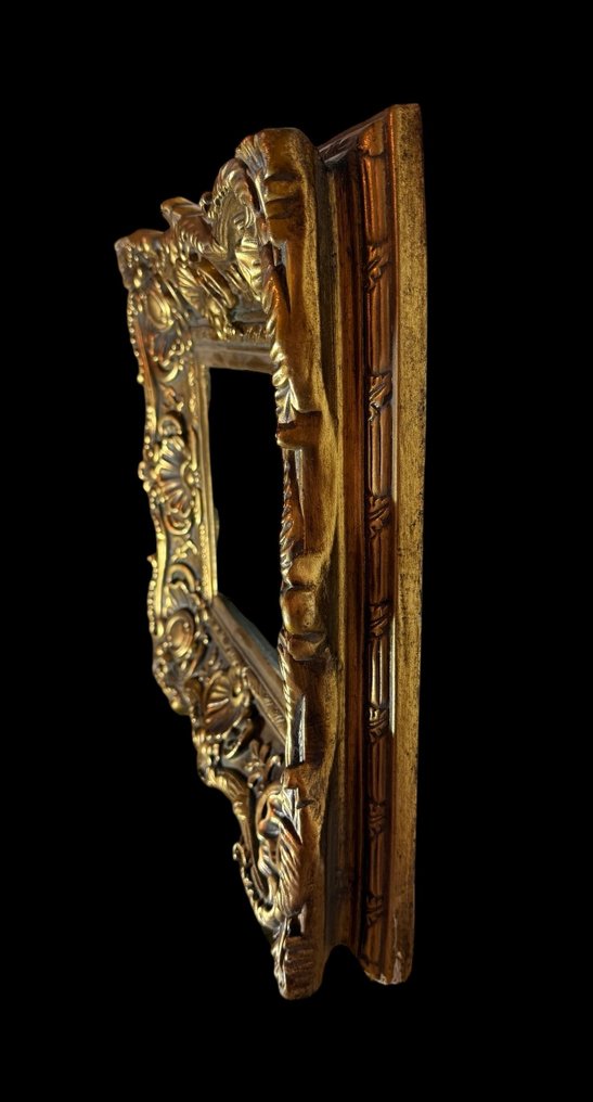 Ramme- Museale - Guldblad - Gesso  - Træ #4.3