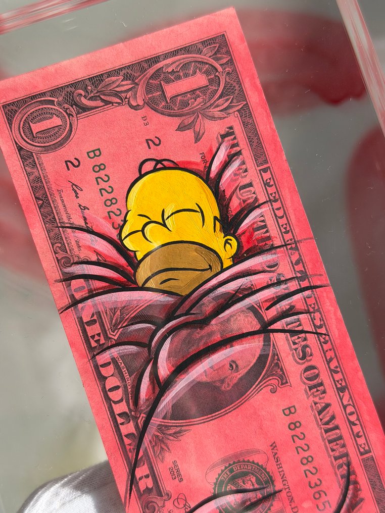 Alan Stefanov (1999) - "Covered by Money" 1 dollar bill - NO Reserve #3.2