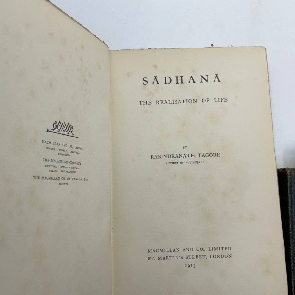 Rabindranath Tagore - Three Rabindranath Tagore works: Fruit-Gathering; Sadhana; The Gardener - 1913 #4.3
