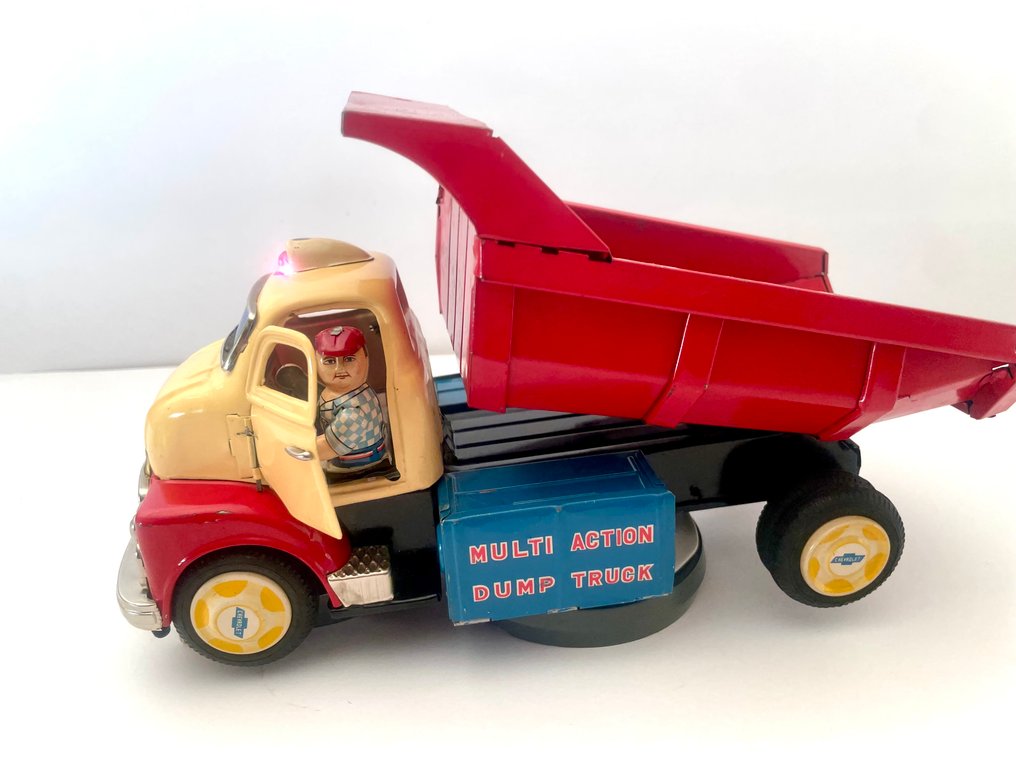 Yonezawa - Αυτοκινητάκι από κασσίτερο - 3216 Chevrolet Multi Action Dump Truck, Unboxed - 1950-1960 - Ιαπωνία #1.0