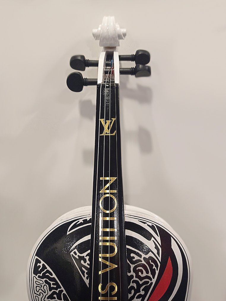 ELBé - Violon en bois 4/4 customisé à la main #4.3