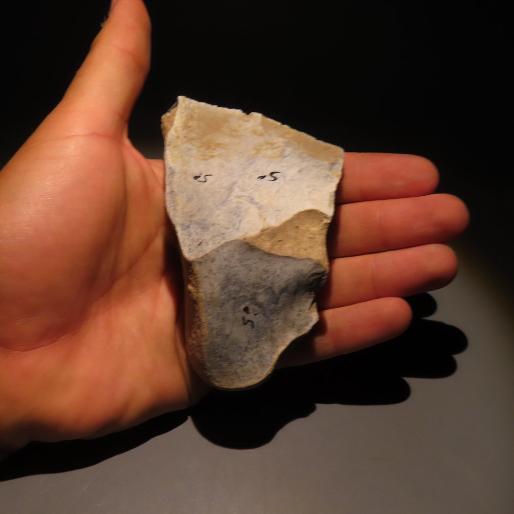 Neolithic Flint Tool. Spiennes, 4500-3500 BC. 10 cm height. Spanish Import License.  (No reserve price) #4.3